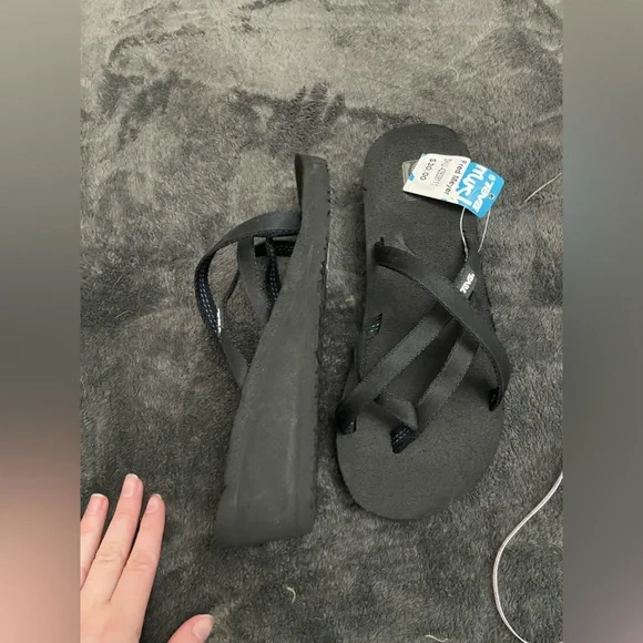 TEVA Mush wedge sandal Black US 9 - Picture 3 of 7